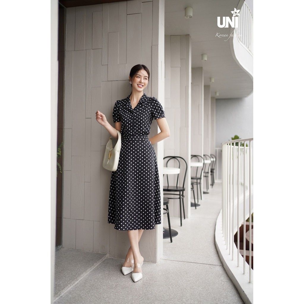 Chân váy Dáng Xòe Chấm Bi Điệu Đà 5CX262- UNI KOREAN FASHION