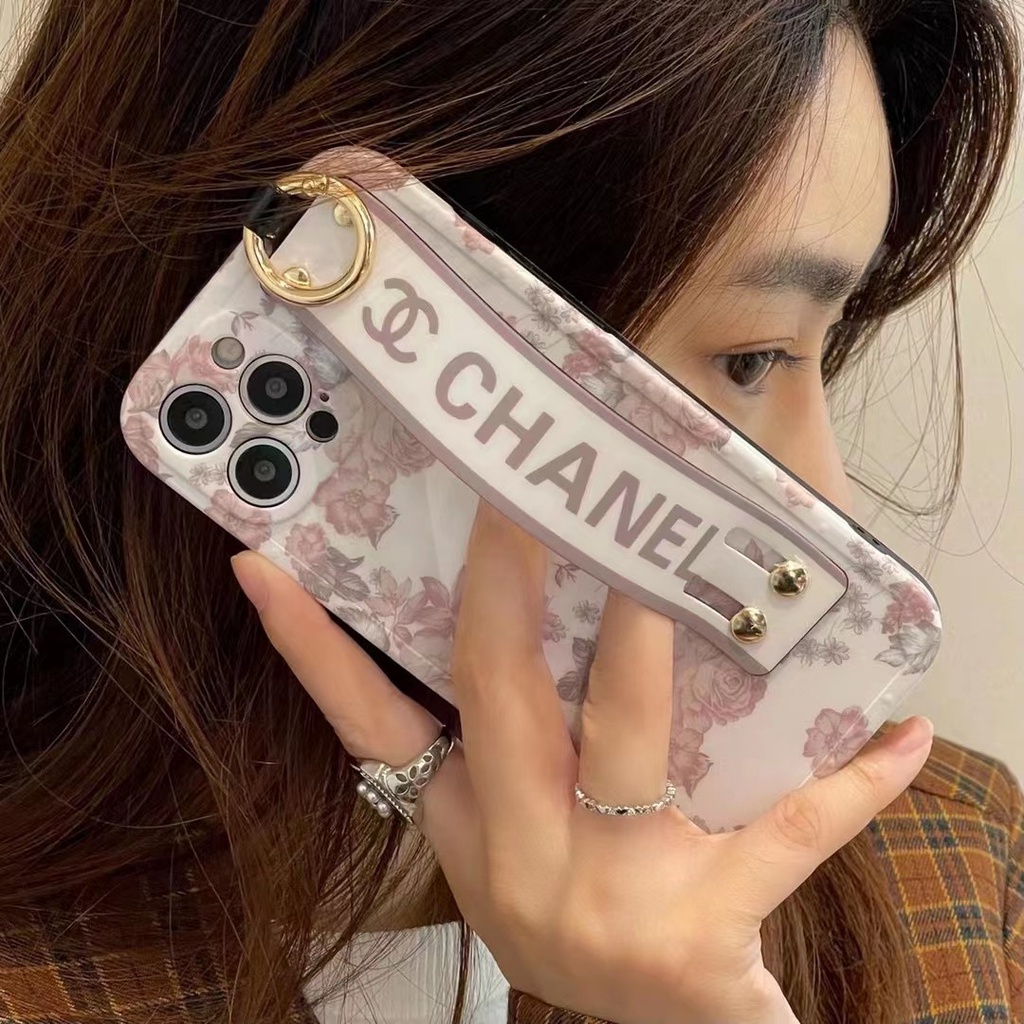 Ốp Điện Thoại IMD Mềm Họa Tiết Hoa Có Dây Đeo Cho iphone13 13pro 13promax 12 12pro 11 11pro 11promax xs xr xsmax