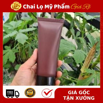 Tuýp Chiết Mỹ Phẩm ❤ RẺ VÔ ĐỊCH ❤ Tuýp Nhựa Nâu 100ml nắp lật chiết mỹ phẩm , phụ kiện du lịch