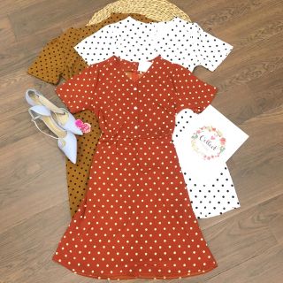 Đầm chấm bi cổ tròn có buộc eo có 3 màu (ảnh thật shop chụp)