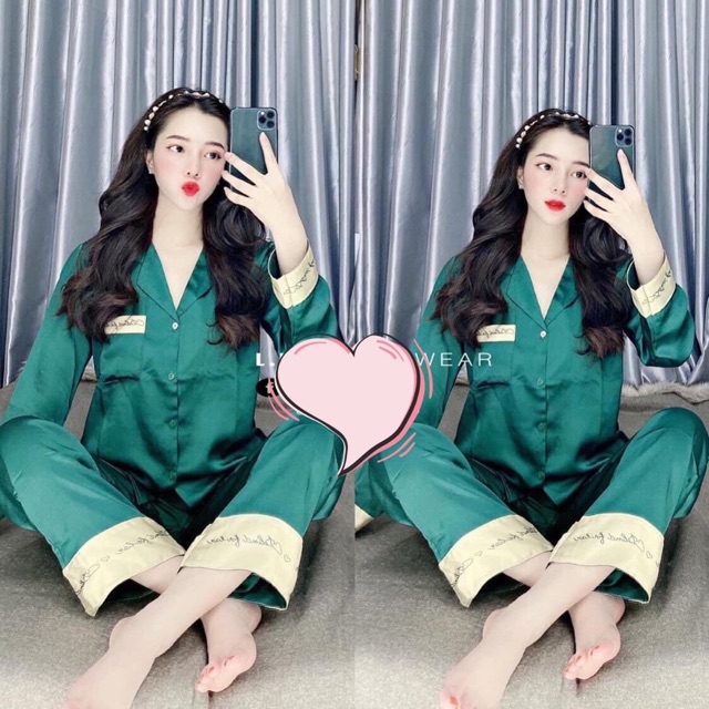 [ LỤA SATIN CAO CẤP ] PIJAMA TAY DÀI QUẦN DÀI MẶC NHÀ SANG CHẢNH MẪU MỚI | BigBuy360 - bigbuy360.vn