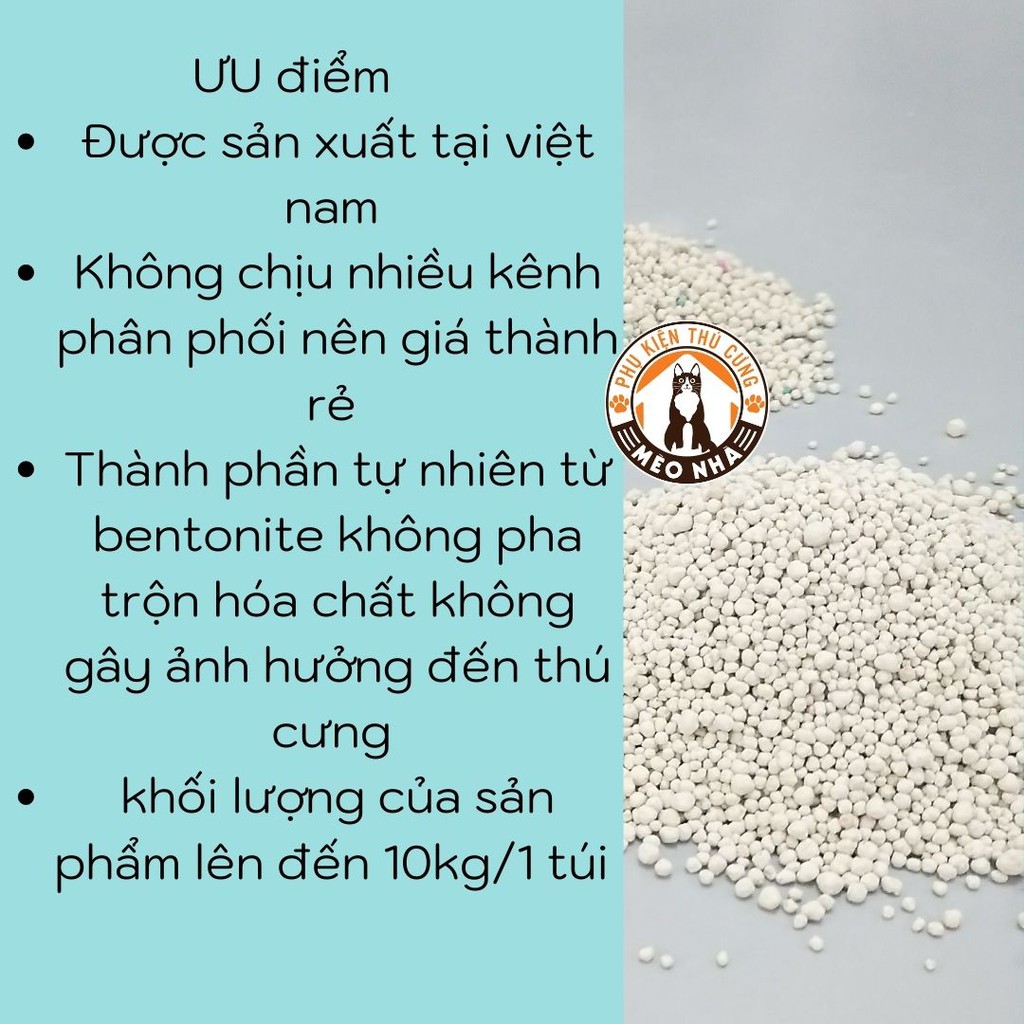 [Mã 152FMCGSALE giảm 8% đơn 500K] Cát vệ sinh cho mèo 30kg( bao xá ) không mùi tiết kiệm