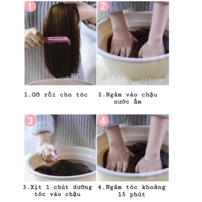 Xịt Dưỡng Tóc Giả  - Giúp Tóc Mềm Mượt , Giữ Nếp Hơn - Love Hairs