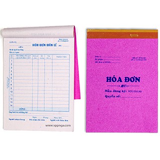 [MUA SỈ GIẢM 10%] Phiếu Hóa đơn mỏng (10 cuốn/ lốc) = 90 tờ/ cuốn