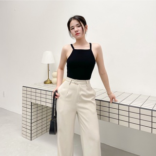 ÁO YẾM THUN GÂN BASIC ZAREEN THU132 ĐEN
