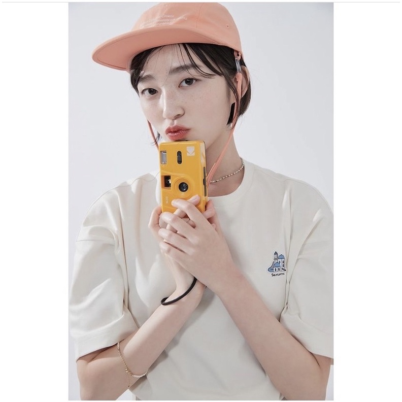 Áo phông thêu hoạ tiết unisex Hàn Quốc chính hãng