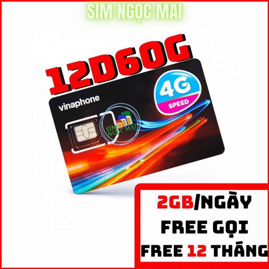 SALE NÀO CẢ NHÀ 50% Sim 4G Vinaphone VD89P - D60G  Trọn Gói 1 Năm , Miễn Phí 4GB/NGÀY Data, nghe gọi thả ga- Sim Ngọc Ma