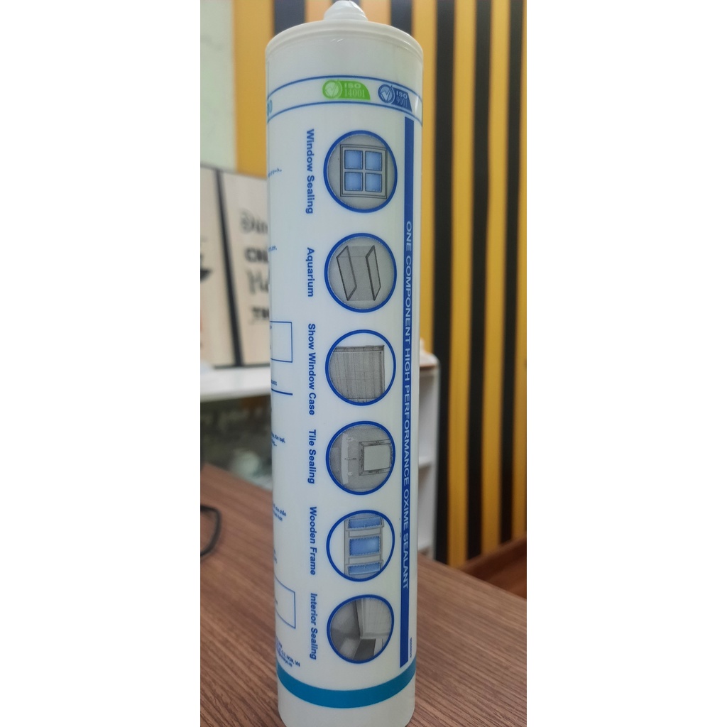 1 Chai Keo Silicone chuyên dán kính làm hồ cá, gia công mica, alu, gỗ, gốm.. hàng cao cấp nhập khẩu nhật bản chính hãng