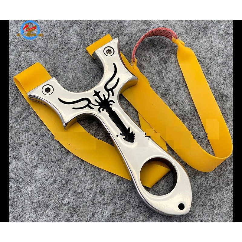 Ná Cao Su Thiên Kếm Rồng Inox 304 Bóng Nguyên Khối Tặng Dây Thun