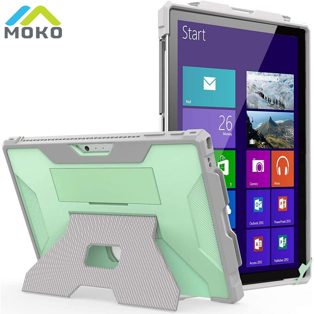 MOKO Giá Đỡ Chống Sốc Có Dây Đeo Cho Máy Tính Bảng Microsoft Surface Pro 7 + / Pro7 / Pro6 / Pro5 / Pro4 / Pro Lte
