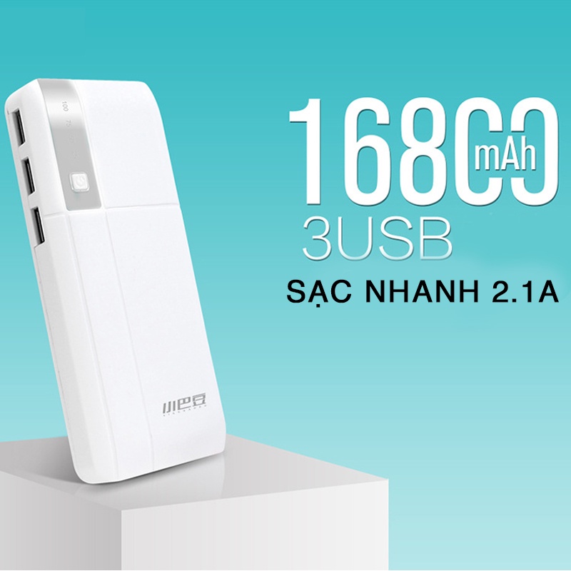 Sạc dự phòng Cát Thái dung lượng lớn 168000mAh, ba cổng usb tiện lợi - X5- Hỗ trợ sạc nhanh 2.1A