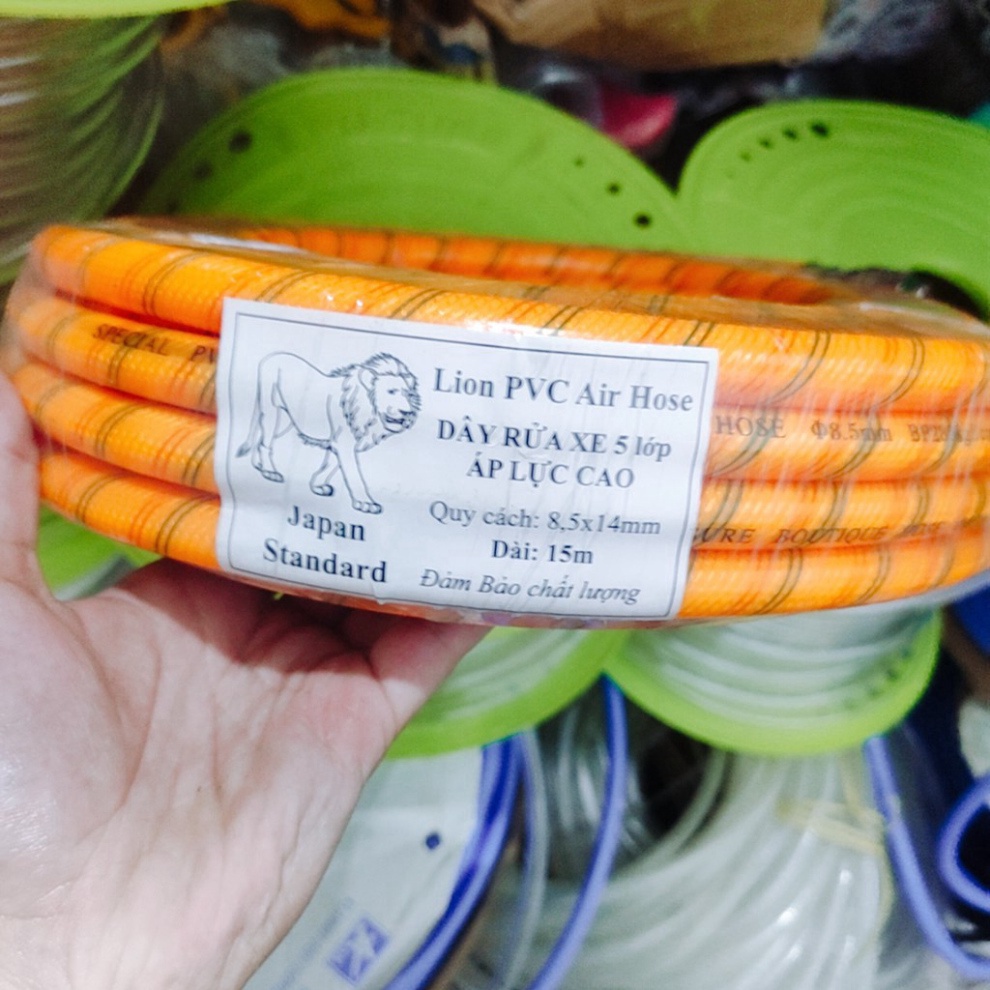 10m-15m-20m Dây Rửa Xe Lõi 5 lớp LionKing chính hãng