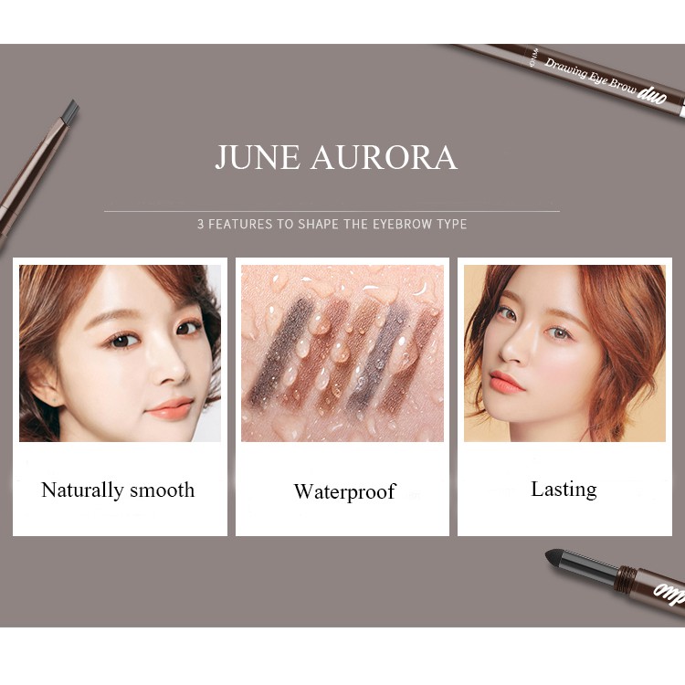 [Hàng mới về] Bút chì kẻ lông mày hai đầu chống thấm nước có 5 màu để chọn lựa | BigBuy360 - bigbuy360.vn