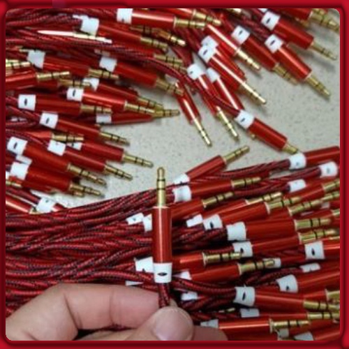 Dây cáp âm thanh AUX 3.5mm, Dây kết nối điện thoại máy tính với loa 3.5mm cao cấp dây dù chống rối chống đứt - BaoVy