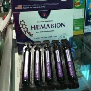 Hemabion bổ sung sắt hộp 20 ống