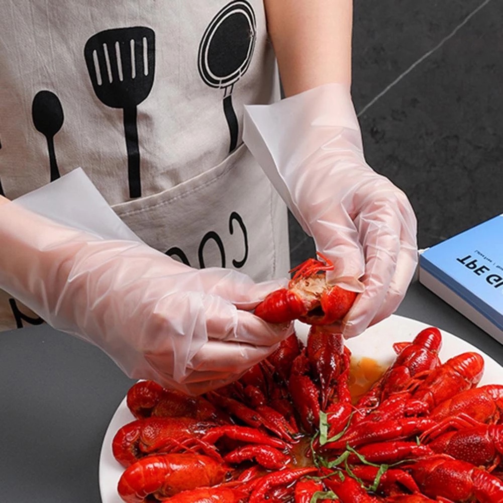 Set 100 Găng Tay TPE Không Bột Dùng Một Lần Đa Ứng Dụng