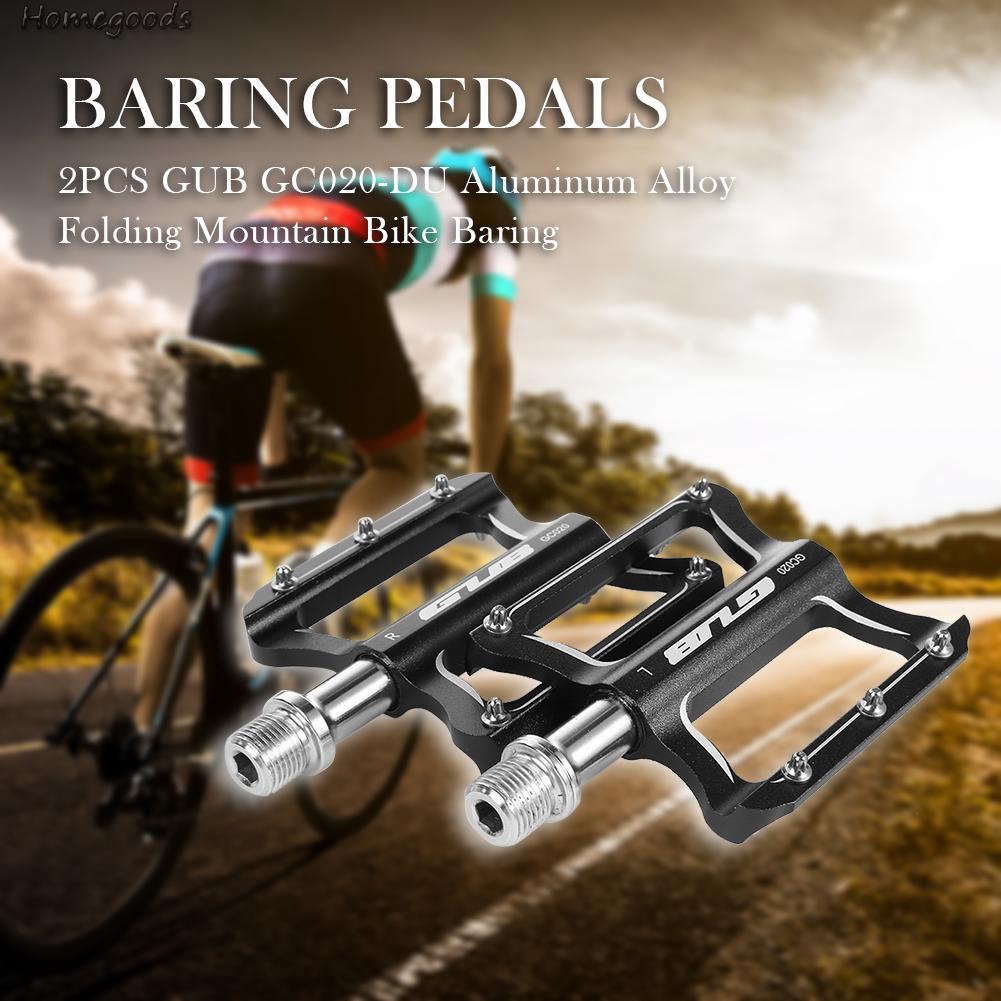 Good shop❦2pcs GUB GC020-DU Aluminum Alloy Folding Mountain Road Bike Baring Pedals