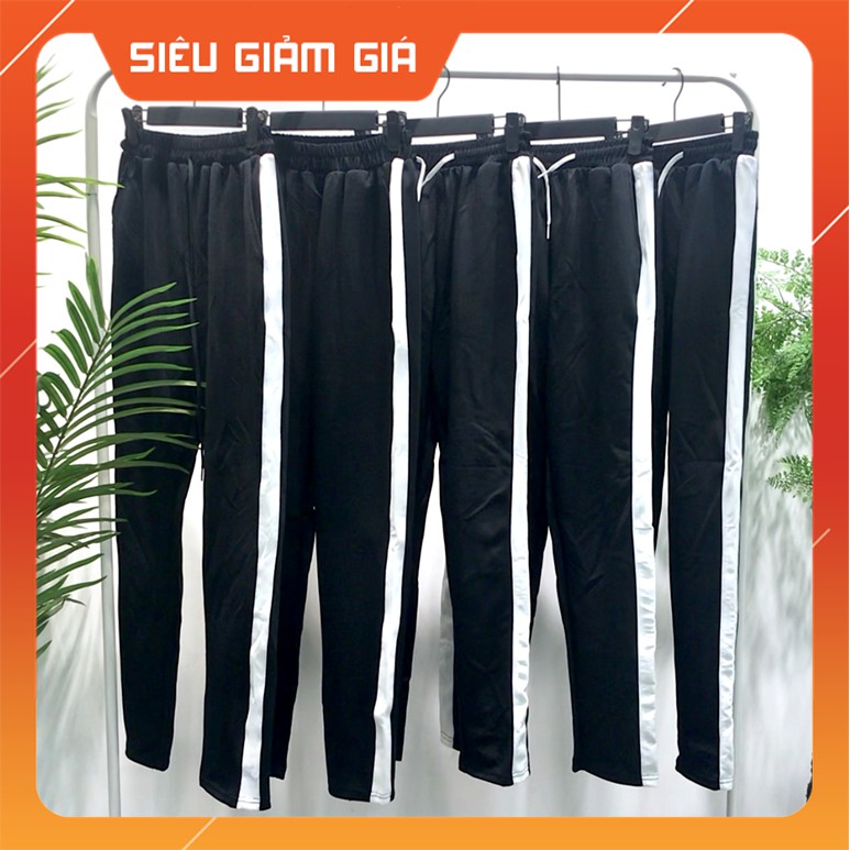 Quần 1 Sọc Suông Nam Nữ Unisex JB Store , Thun Poly Bao Giặt Máy Không Xù Lông