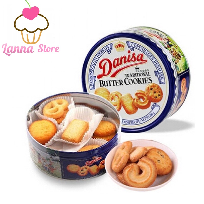 [QUÀ TẾT] Bánh Quy Danisa Butter Cookies  Hộp Thiếc 454G + Túi / 200G - Indonesia