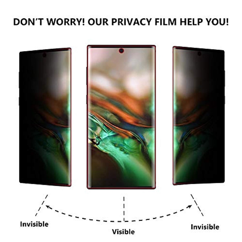 Kính cường lực chống nhìn lén cho Samsung Galaxy Note 20 Ultra 8 9 10 S10 S20 S8 S9 Plus