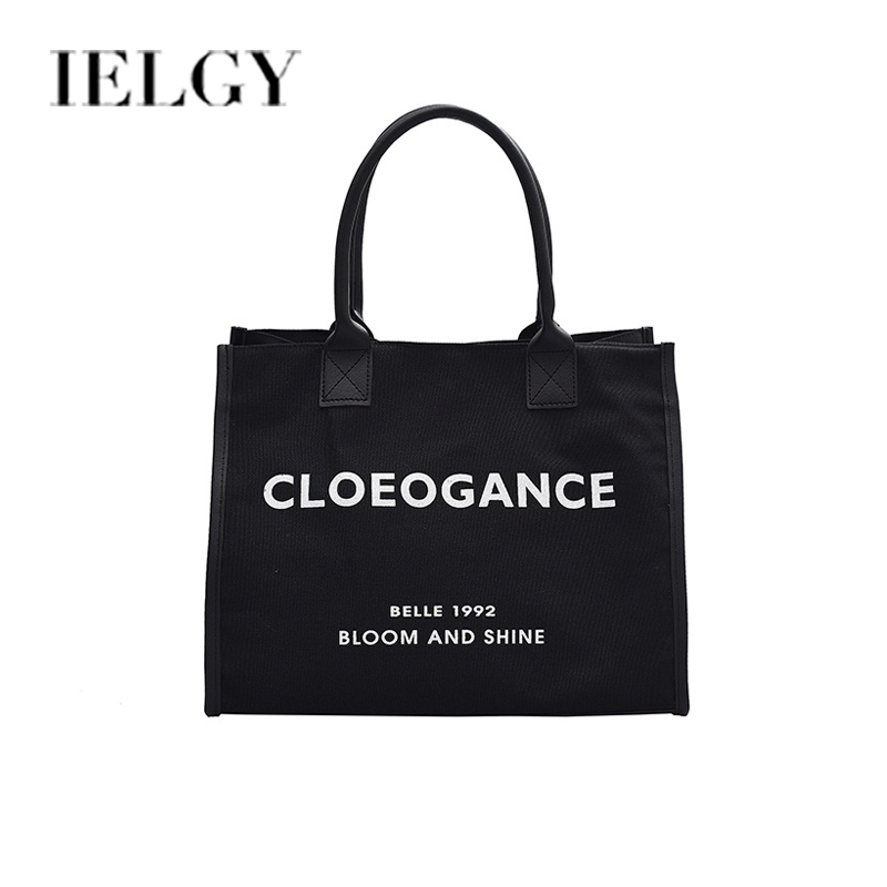Túi xách tote IELGY sức chứa lớn in chữ cho nữ