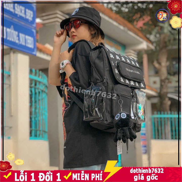 Balo COL.KIDS BACKPACK SS5 ⚡️𝗙𝗥𝗘𝗘𝗦𝗛𝗜𝗣⚡️ Unisex IN HÌNH  BẠCH TUỘC Ba Lô Laptop thời trang nam nữ phong cách dễ thương