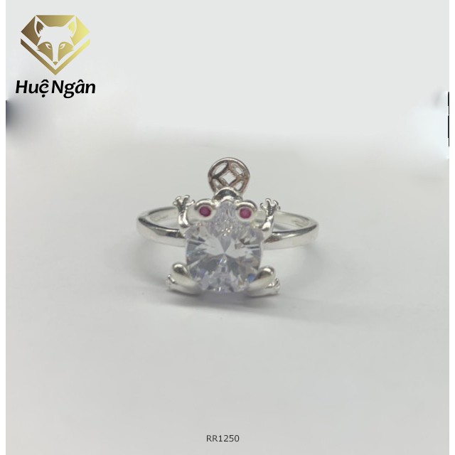 Nhẫn bạc 925 Huệ Ngân - Cóc thần tài RR1250