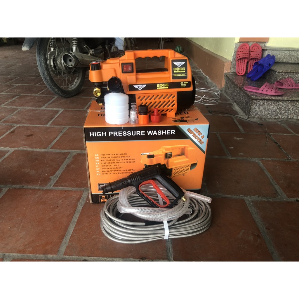 máy xịt rửa ô tô xe máy Boss B11 3500W