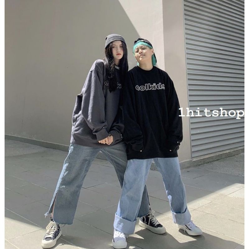 Áo nỉ sweater unisex bigsize form rộng coolkid
