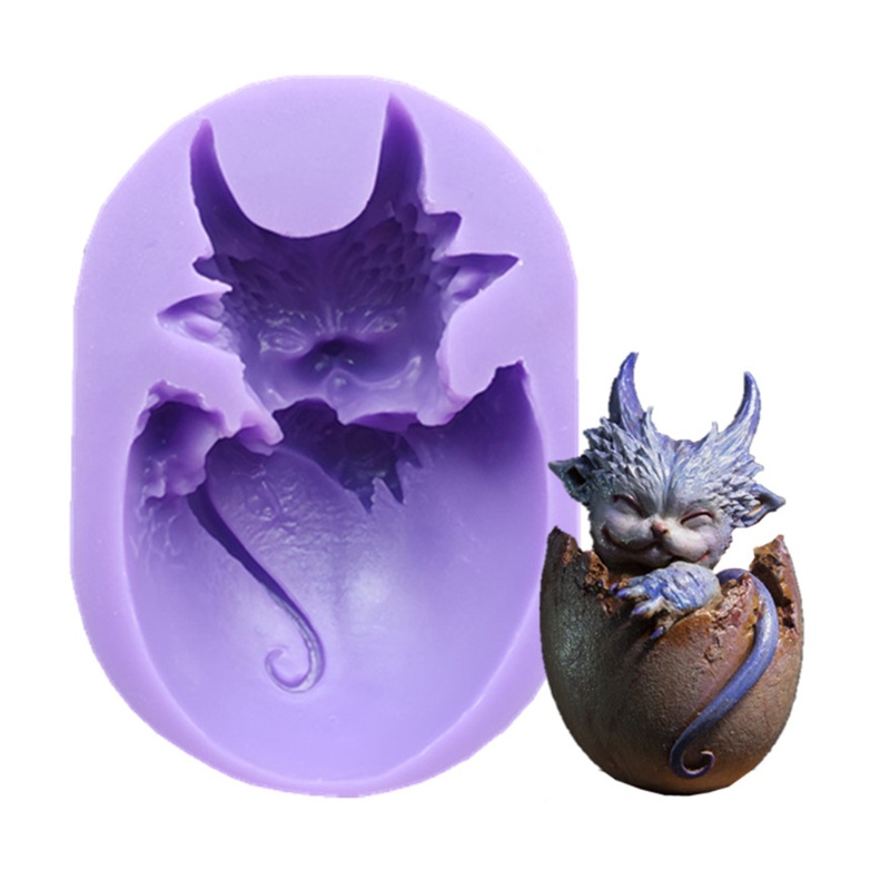 Khuôn Silicone Làm Bánh Hình Rồng 3D DIY