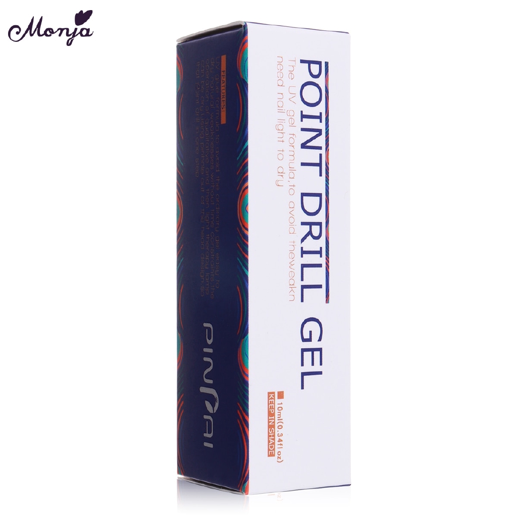 Bút keo trang trí móng tay nghệ thuật Monja thiết kế 2 trong 1 10ml