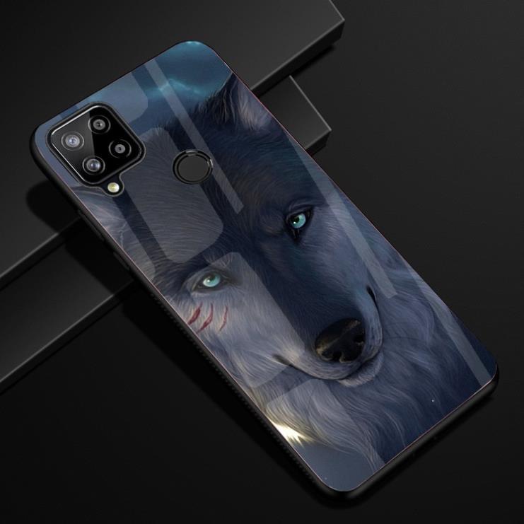 Ốp Lưng Realme C12 C15 C25 C25Y C11 mặt lưng ép kính chống bể cao cấp thiết kế Độc Quyền