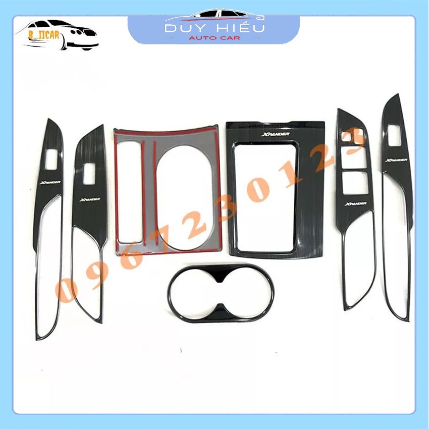 Ốp Trang Trí Nội Thất Xe Mitsu Xpander 2018 2019 2020 - 7 Chi Tiết, Chất Liệu TiTan Phay Xước, Có Sẵn Keo Dính Dễ Dàng L
