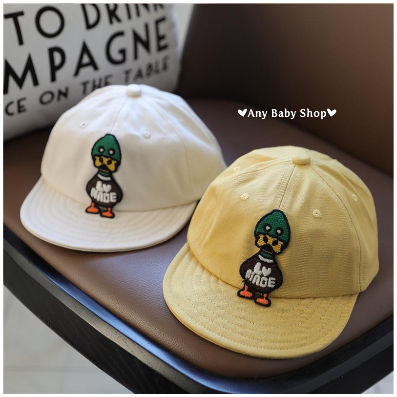Mũ nón Hiphop Snapback vành mềm cho bé trai và bé gái hình chú vịt xanh nhiều màu cực hot ❣❣ ❣❣