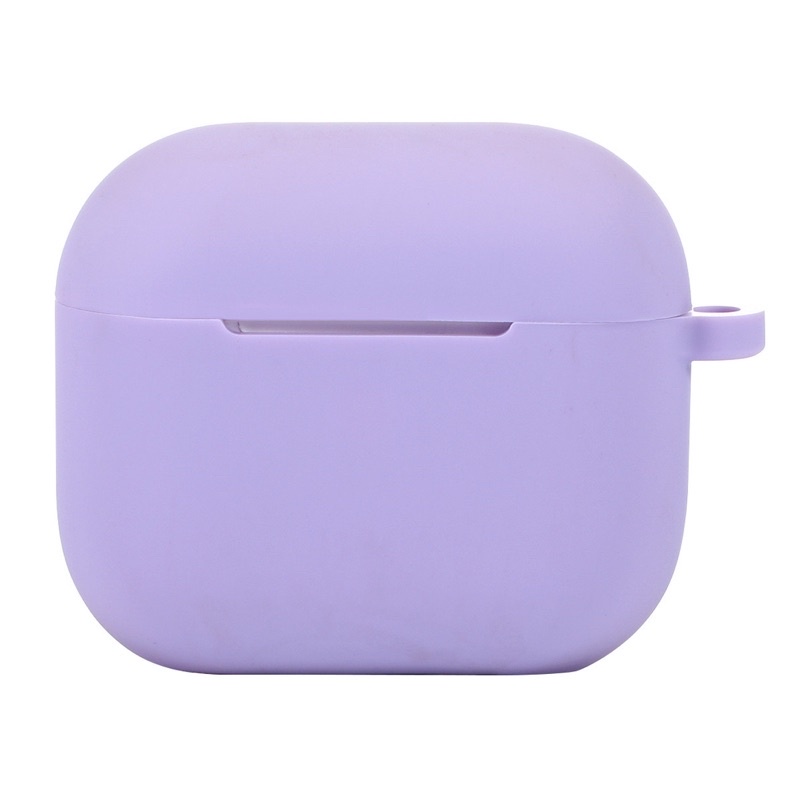 Vỏ Case Ốp bảo vệ tai nghe airpods 3 silicon dẻo màu + kèm móc