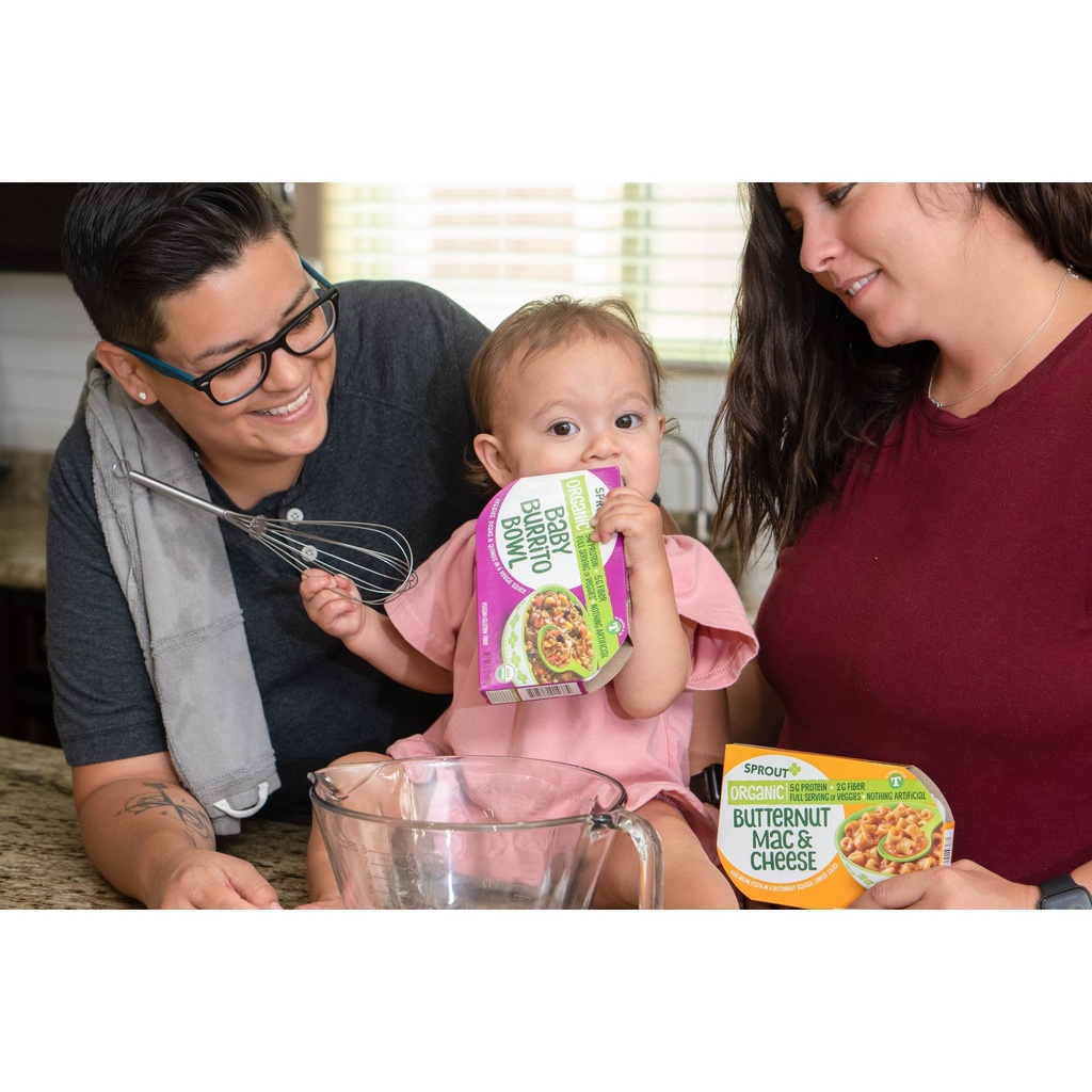 [MẪU MỚI - DATE 02/2024] Nui phomai hữu cơ Sprout Organics Butternut Mac &amp; Cheese cho bé từ 12 tháng 142g