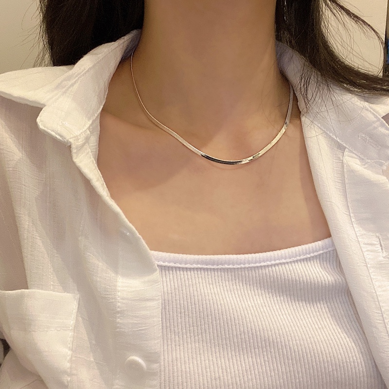 Vòng cổ Hình Xương Rắn Phong Cách hip hop Thời Trang Dành Cho Nam Nữ