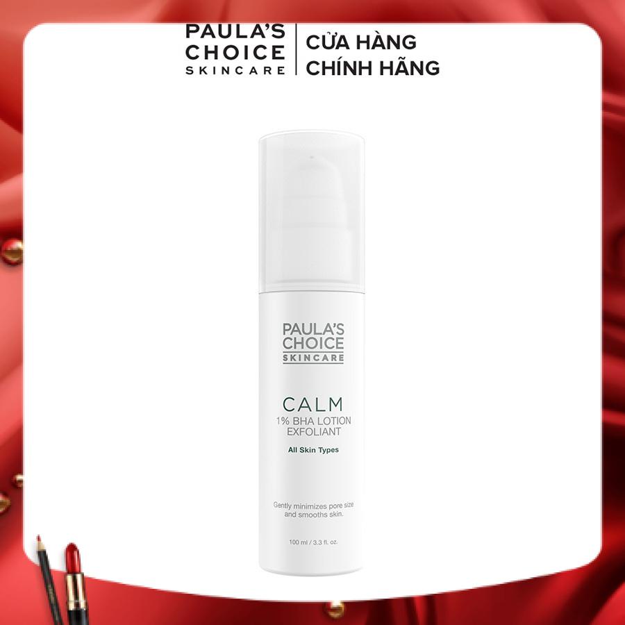 Lotion tẩy da chết dịu nhẹ phù hợp cho da nhạy cảm Paula's Choice CALM Redness Relief 1% BHA Lotion Exfolia 30ml Mã 9107