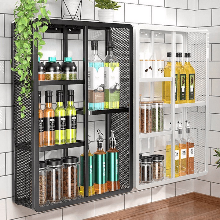 Euro Home - Kệ Bếp Gia Vị Treo Tường Wall Spice Carbon