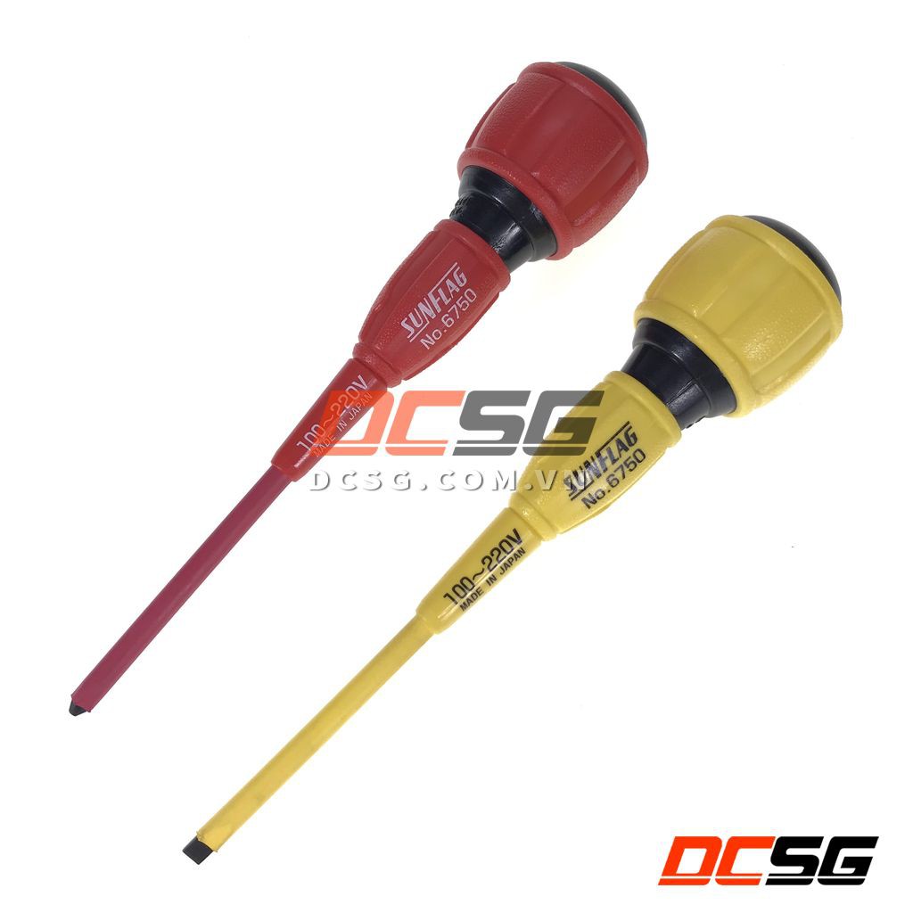 Tua vít bake - dẹp cách điện 1000V Sunflag 6750 (chọn phân loại) | DCSG