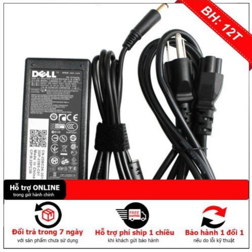 Sạc Dành Cho Laptop Del 19,5v-3,34a-l 65W - Hàng nhập khẩu