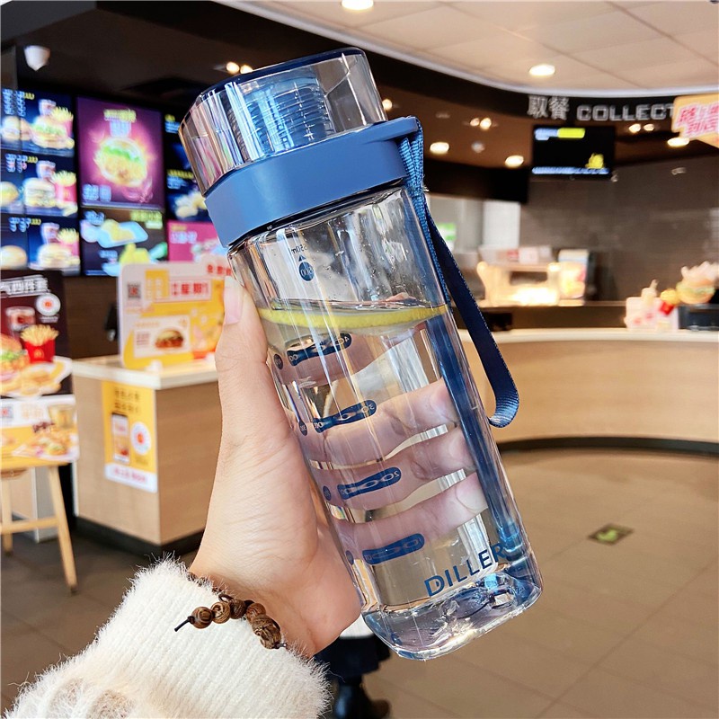 Bình nước thể thao DILLER 400ml / 550ml / 700ml không chứa bpa