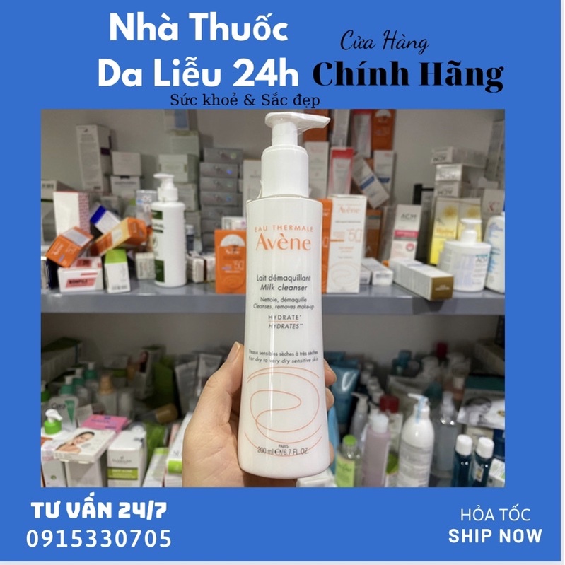 Sữa rửa mặt cho da khô nhạy cảm Avene Gentle Milk Cleanser 200ml