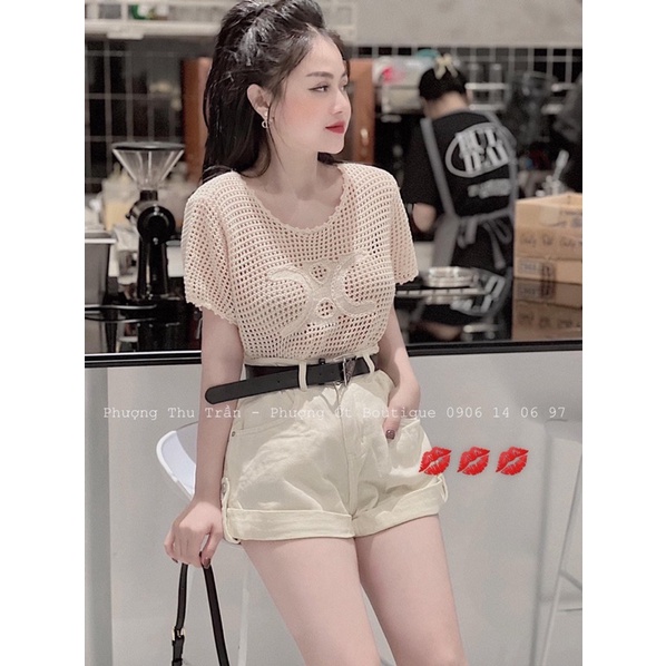 ÁO LEN LƯỚI CỘC TAY ):( CÁ TÍNH MÀ KHÔNG KÉM PHẦN XINH Ạ