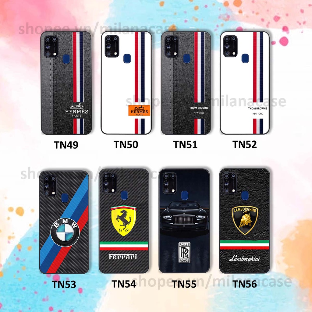 Ốp Samsung M31 in hình các thương hiệu nổi tiếng trẻ trung thể thao cá tính