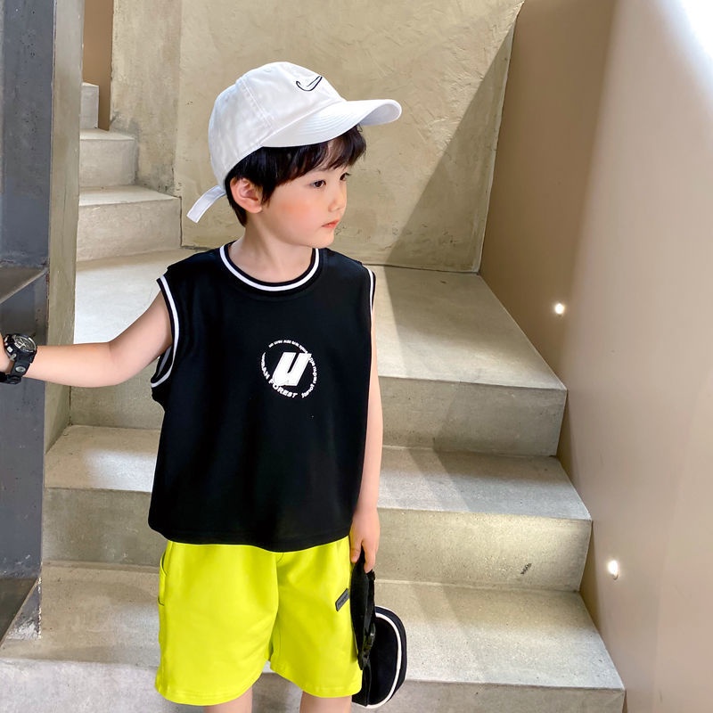 Áo Thun Thể Thao Mùa Hè Tay Cộc Đơn Giản Mới Cho Bé Trai