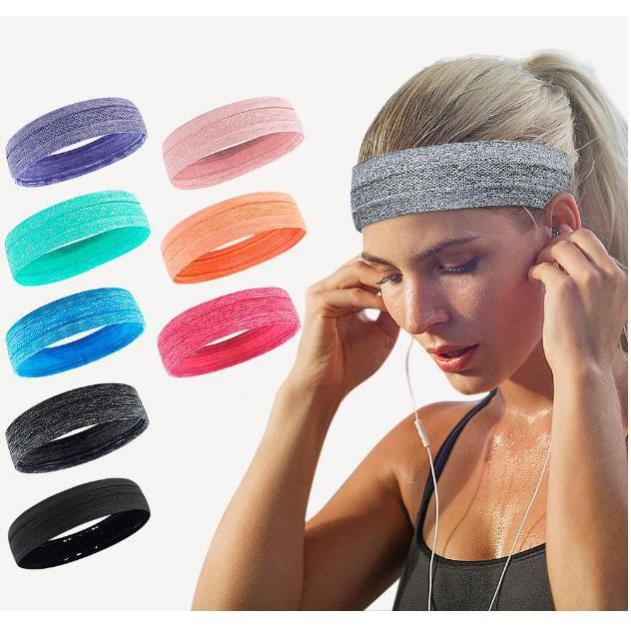 Băng Đô Thể Thao, Băng Trán Headband Đeo Đầu Tập Gym Thể Hình Chạy Bộ Thấm Mồ Hôi Nam Nữ Chính Hãng Aolikes