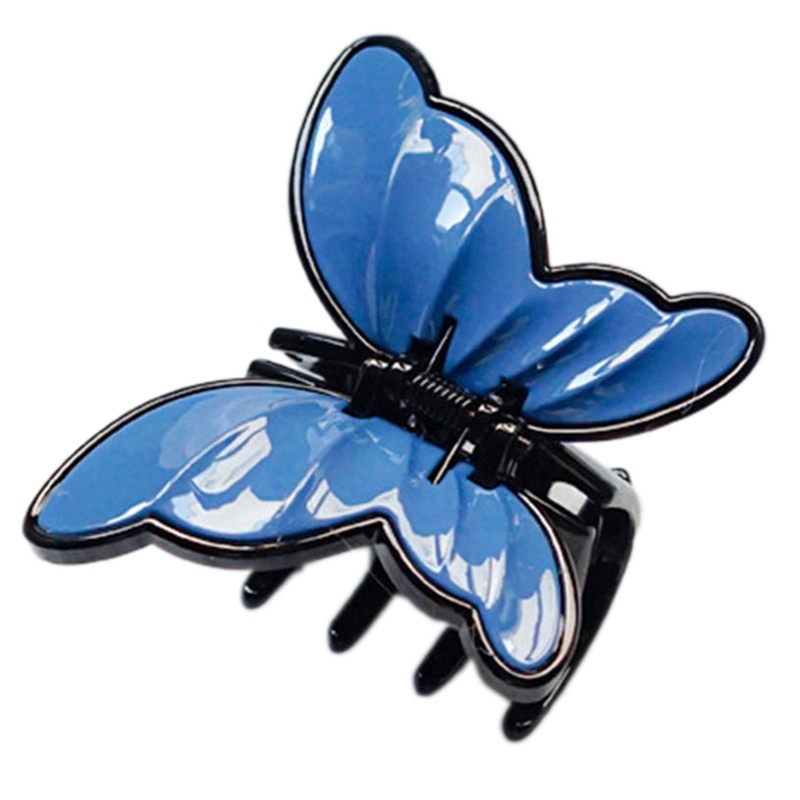 Kẹp Tóc Càng Cua Dài Bằng Nhựa Dày / Mỏng Hình Bướm Dễ Thương Cho Nữ