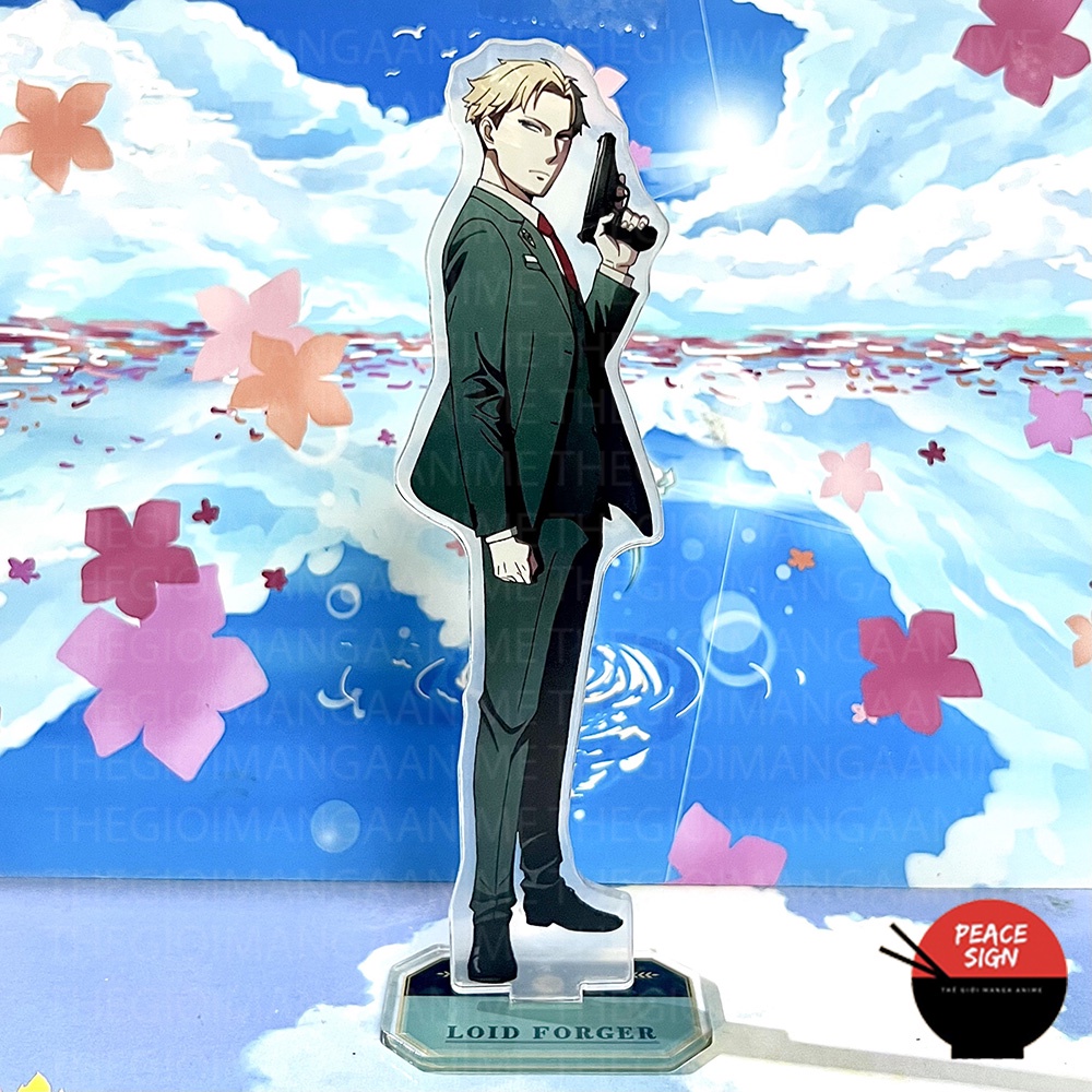 Standee SPY X FAMILY mô hình Gia Đình Điệp Viên tượng mica trong acrylic anime chibi trưng bày trang trí xinh xắn M4