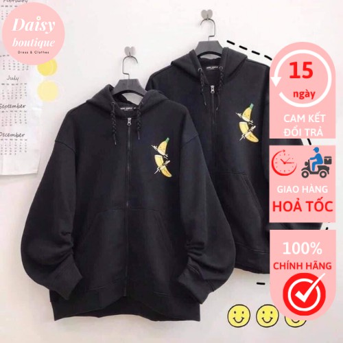 Áo Sweater, Áo Hoodie Nỉ Ngoại Dày Dặn In Hình Quả Chuối Banana Daisy Boutique SP000493